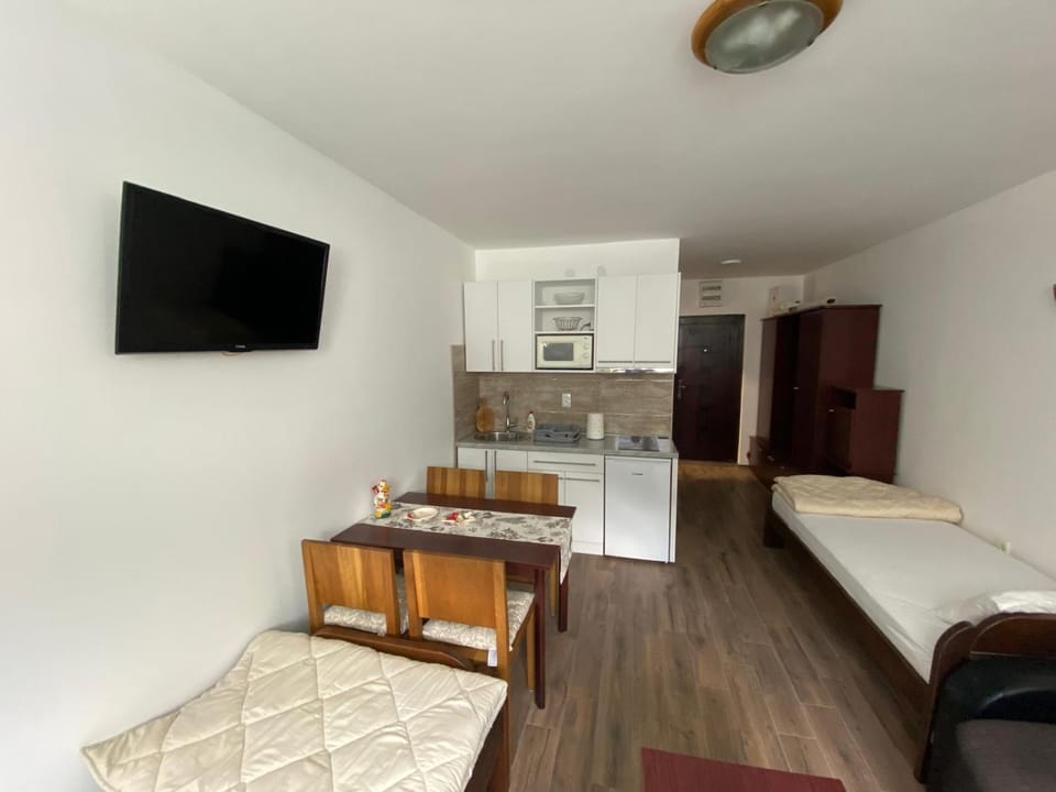TV and multimedia, Kitchen or kitchenette, Photo of the whole room, Seating area