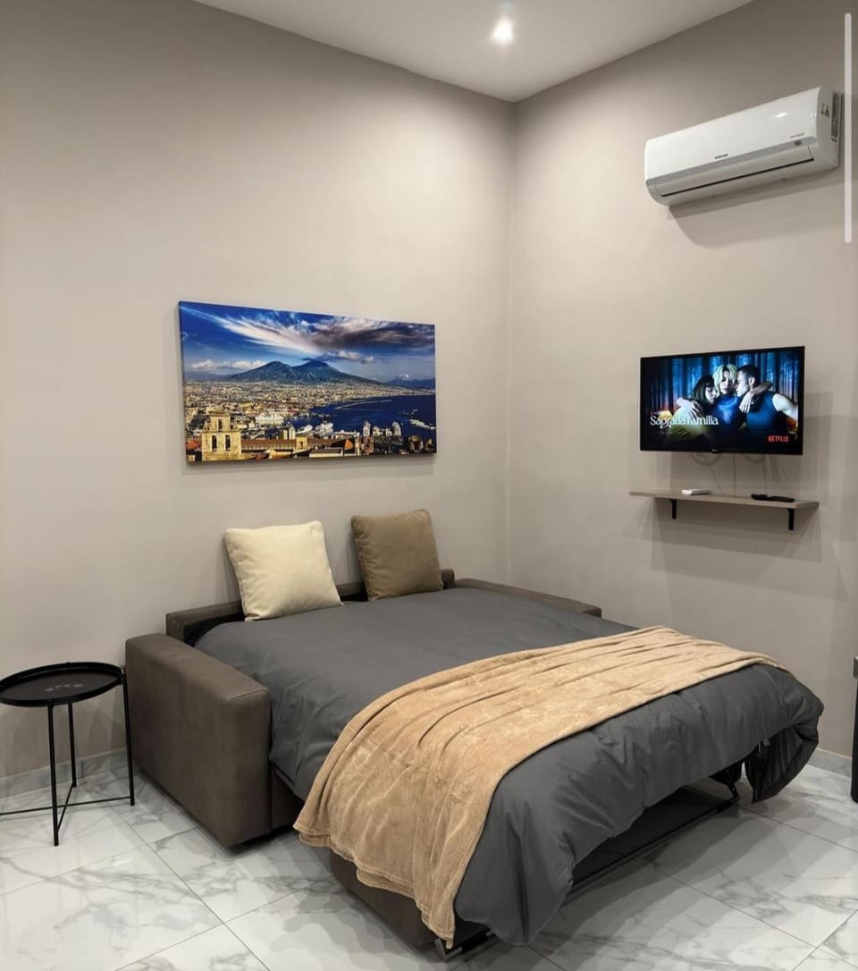 Bed, Photo of the whole room, Bedroom, air conditioner