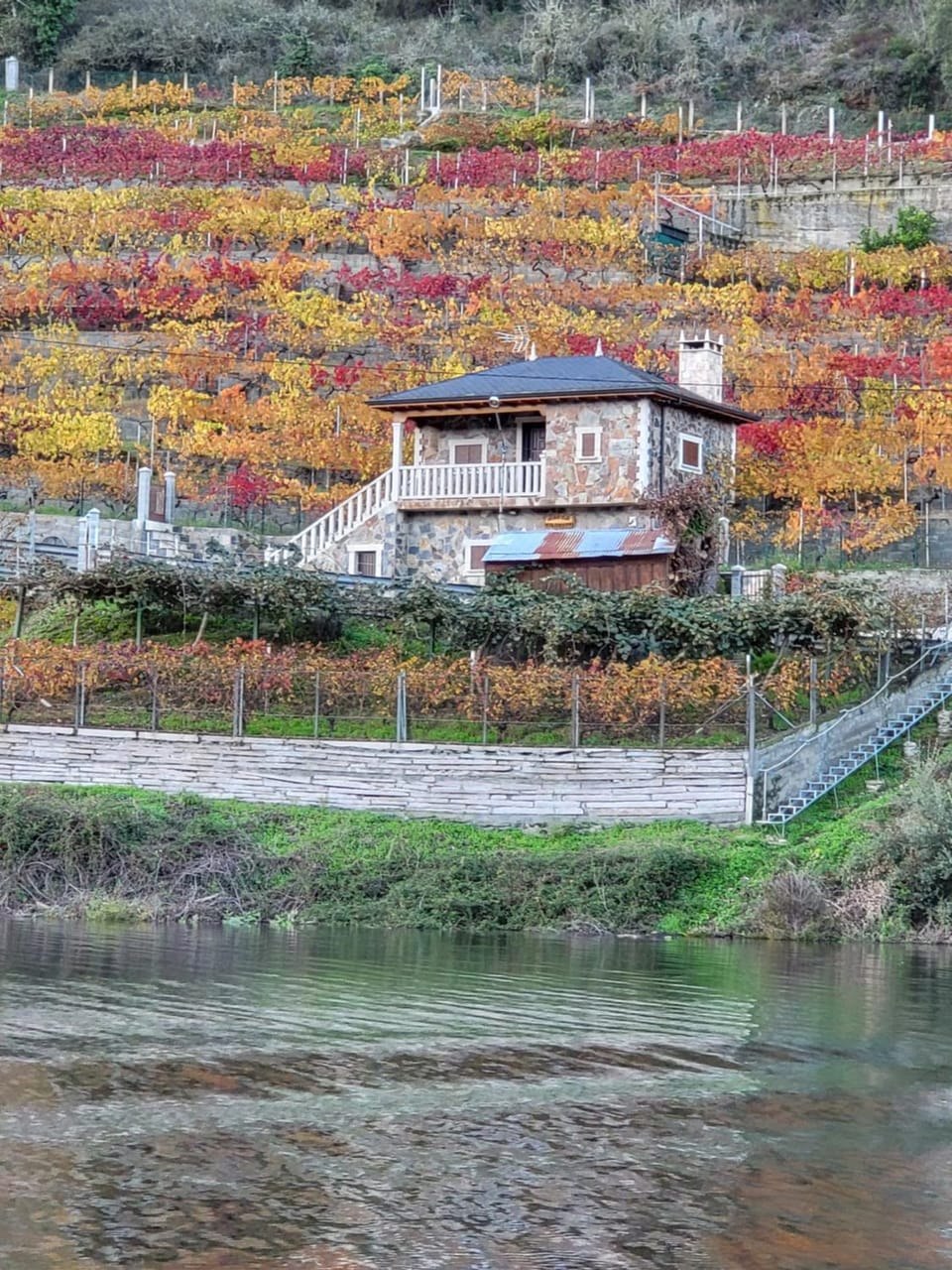 Property building, Natural landscape, Lake view, River view