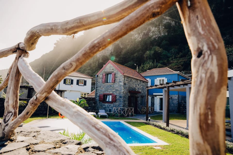 Property building, Natural landscape, Mountain view, Swimming pool