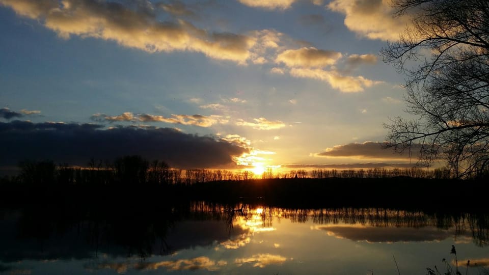 Winter, On site, Sunset