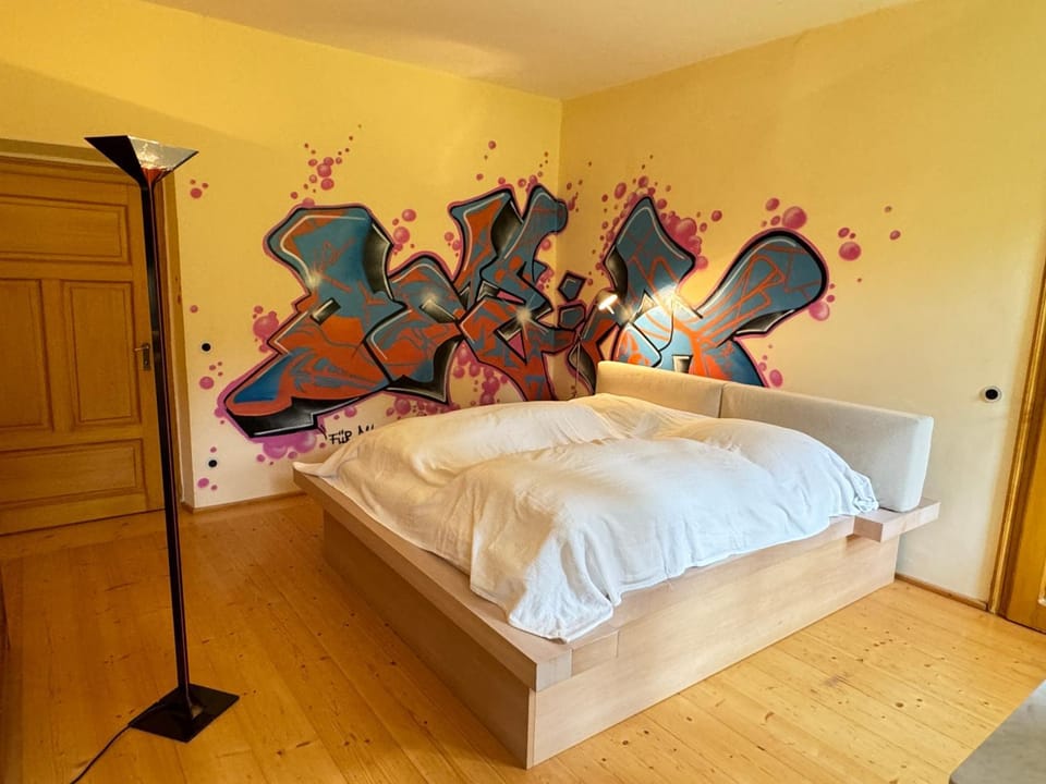 Property building, Living room, Bedroom