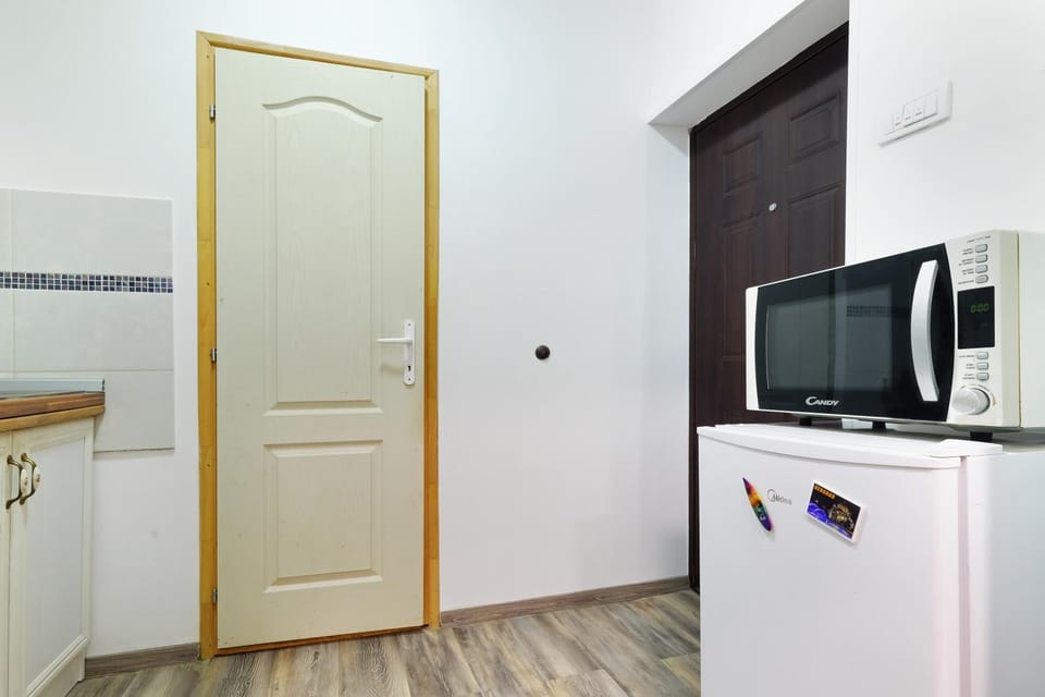 Kitchen or kitchenette, minibar