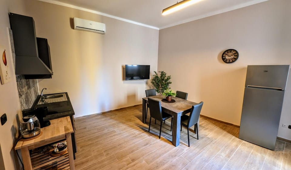 Dining area, air conditioner