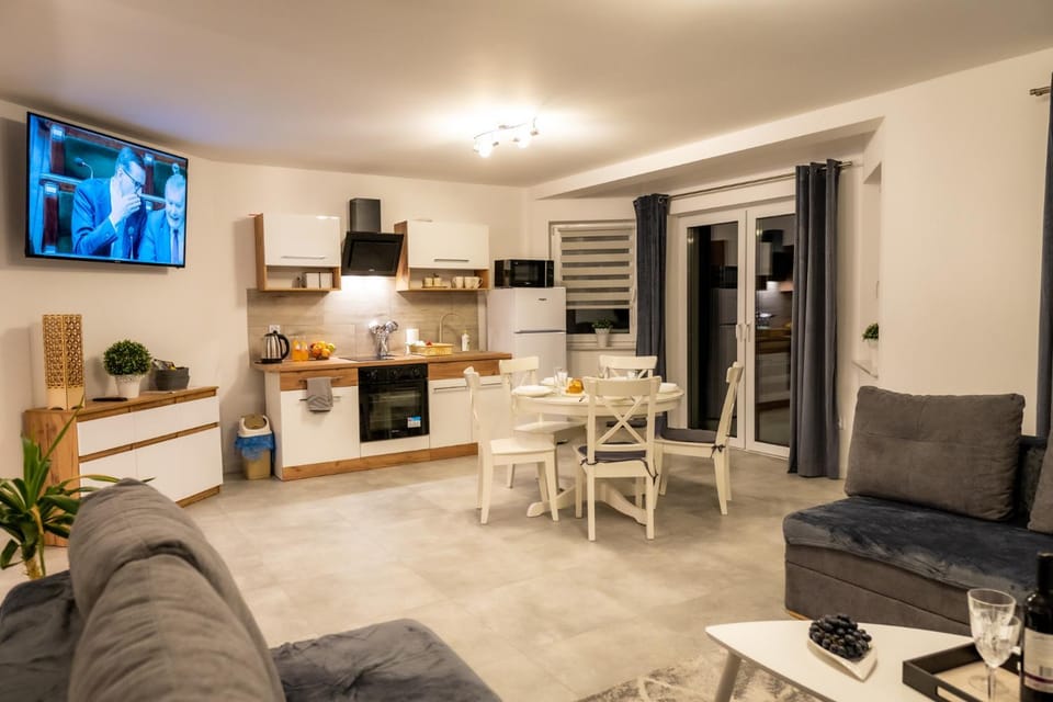 TV and multimedia, Kitchen or kitchenette, Living room, Seating area, Dining area, minibar, stove