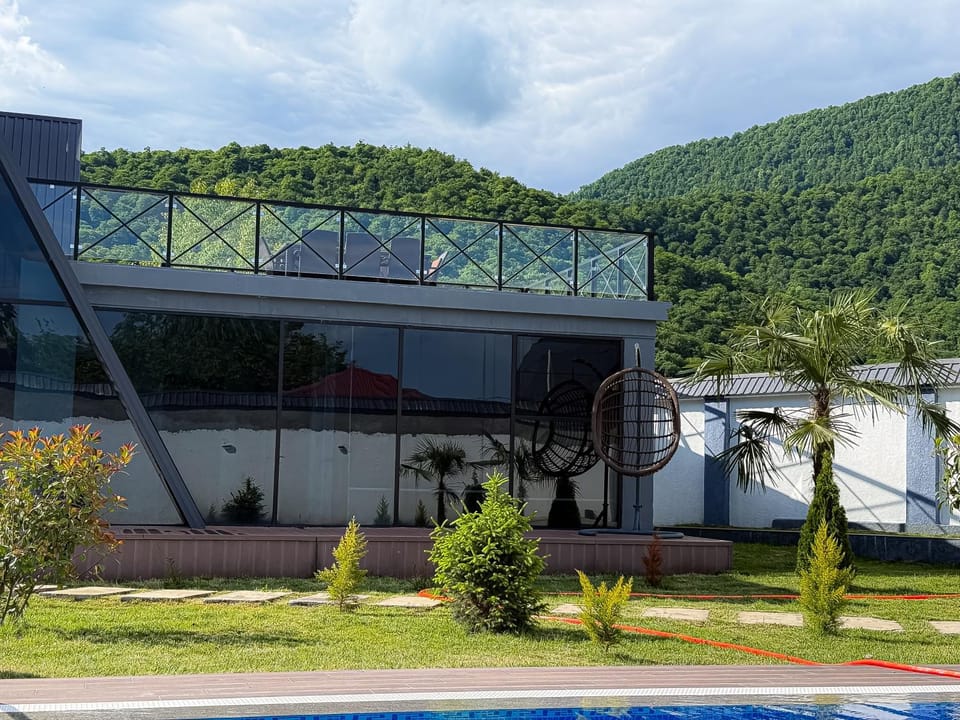 Property building, Spring, Natural landscape, Mountain view