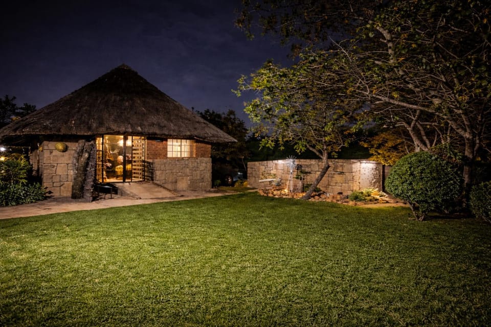 Property building, Night, Garden, Garden view