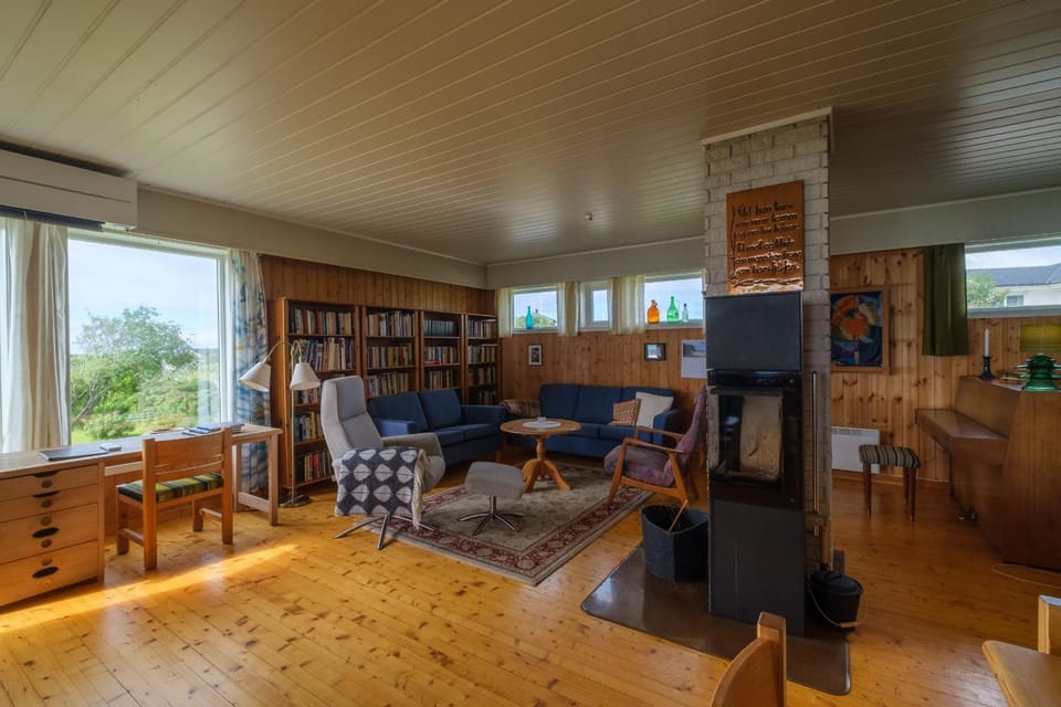 Library, View (from property/room), Living room, Seating area, fireplace