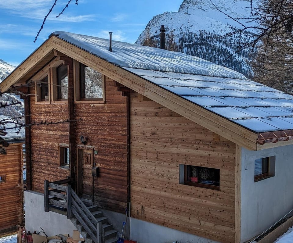 Property building, Winter, Mountain view
