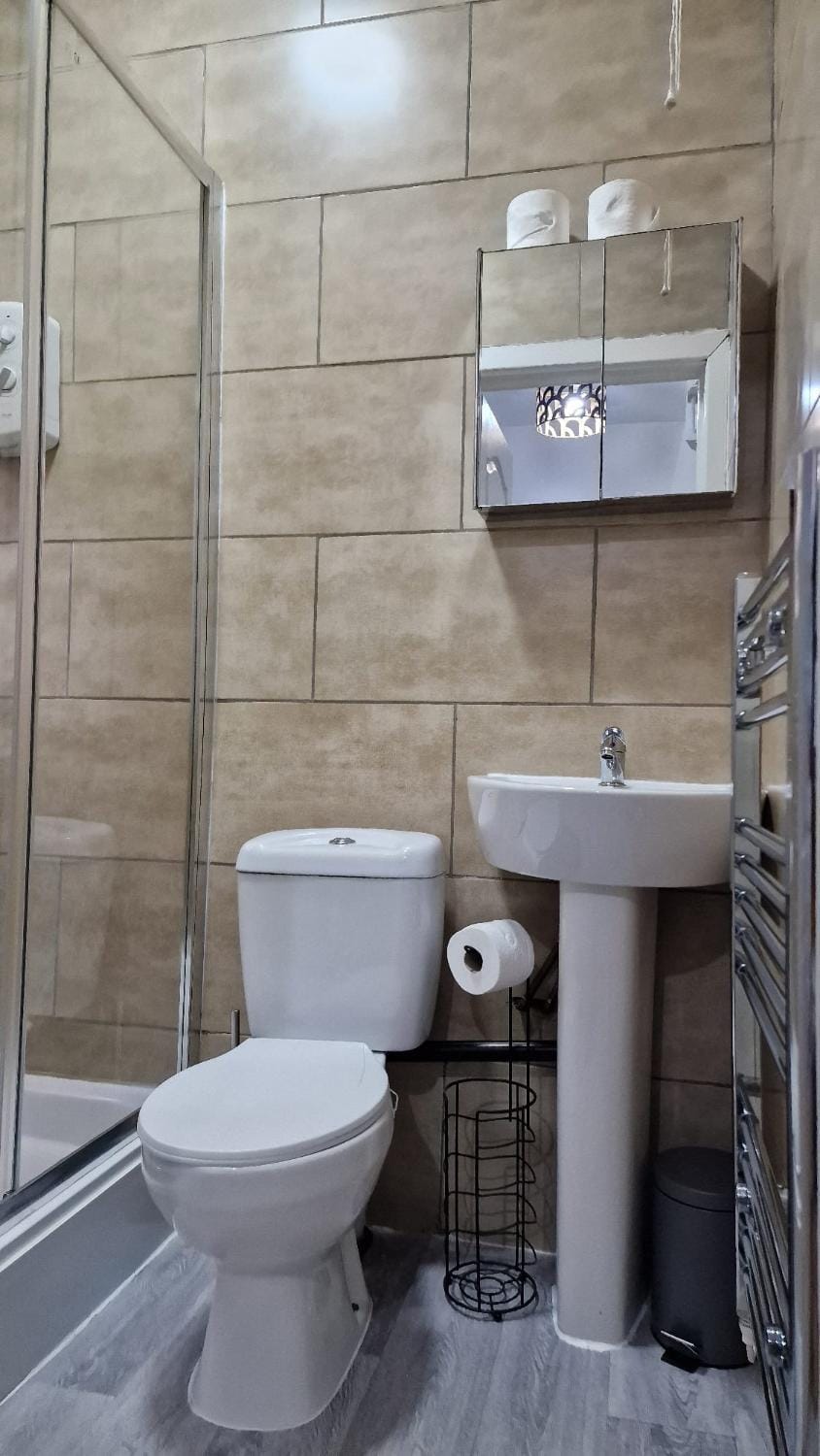 Shower, Toilet, Bathroom, towels