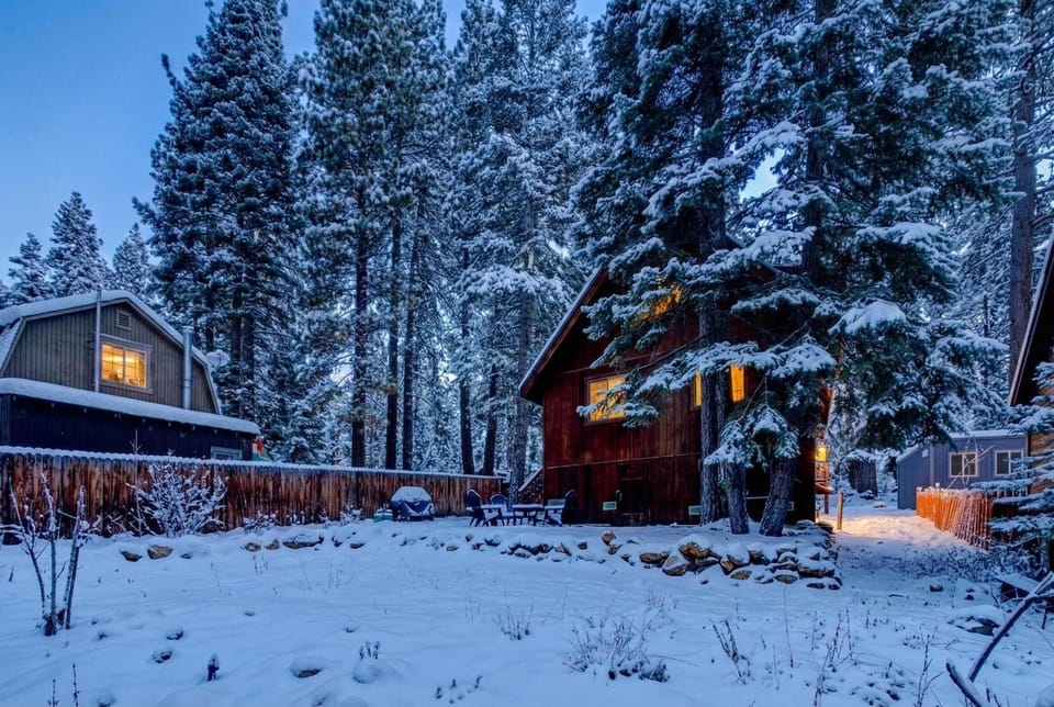 Tranquil Tahoe A-Frame Walk to Beach House in Tahoe Vista