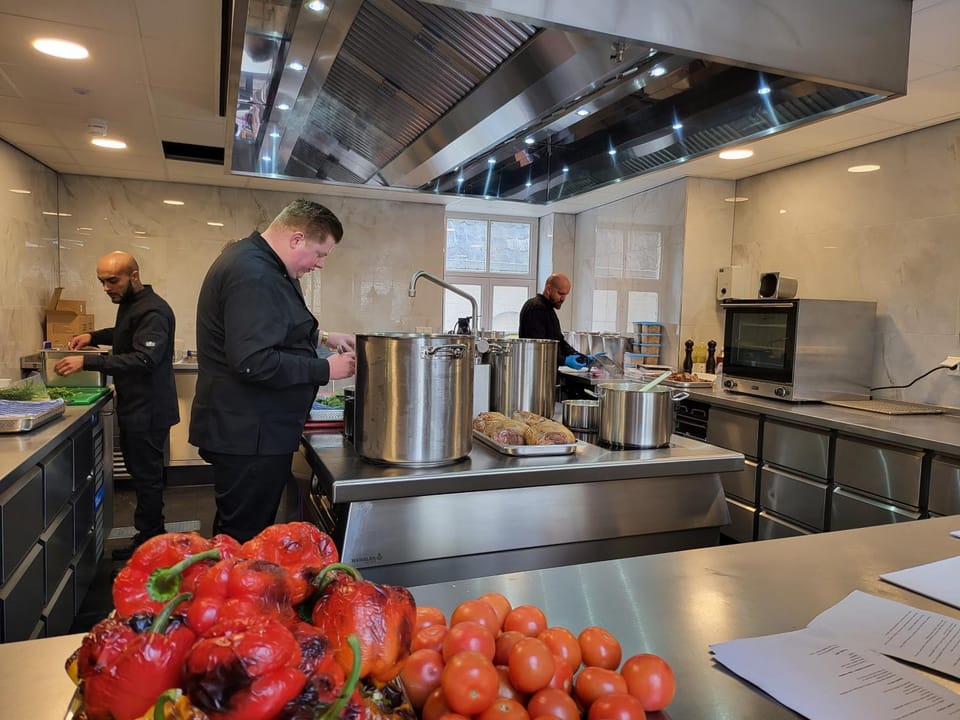 Property building, kitchen