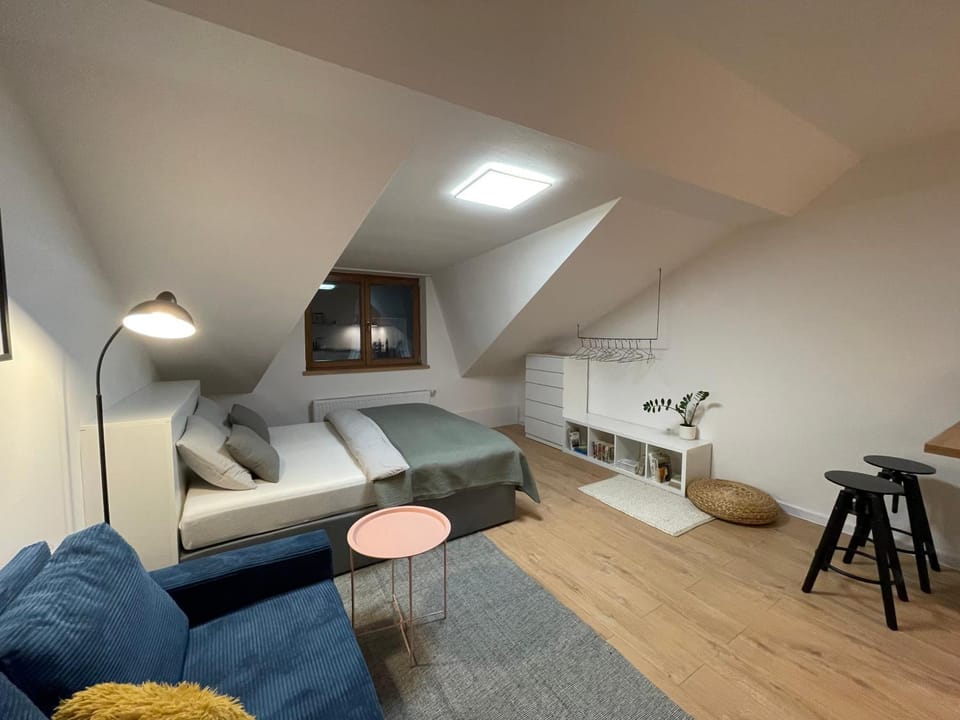 Bed, Living room, Photo of the whole room, Bedroom