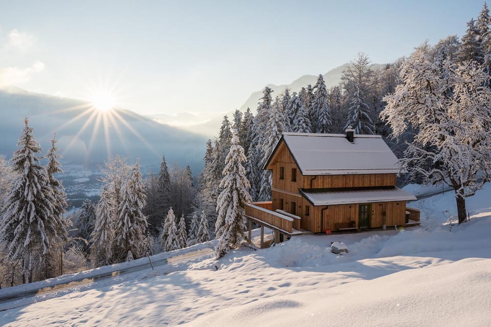 Natural landscape, Winter, Balcony/Terrace, Mountain view