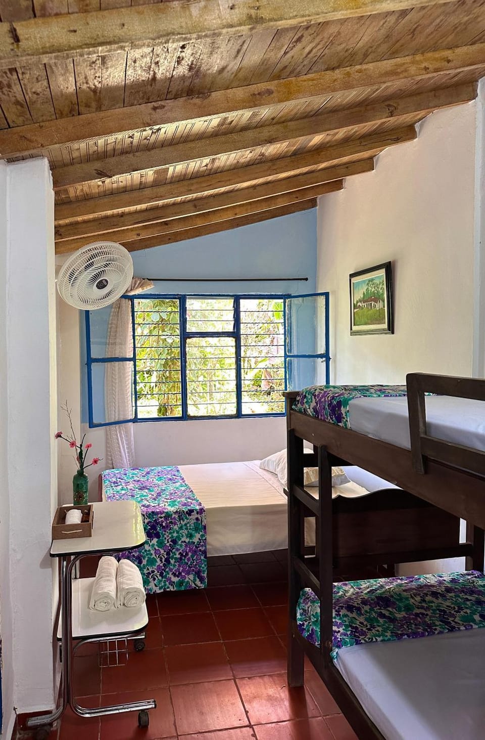 Bed, Photo of the whole room, Bedroom, Garden view, bunk bed