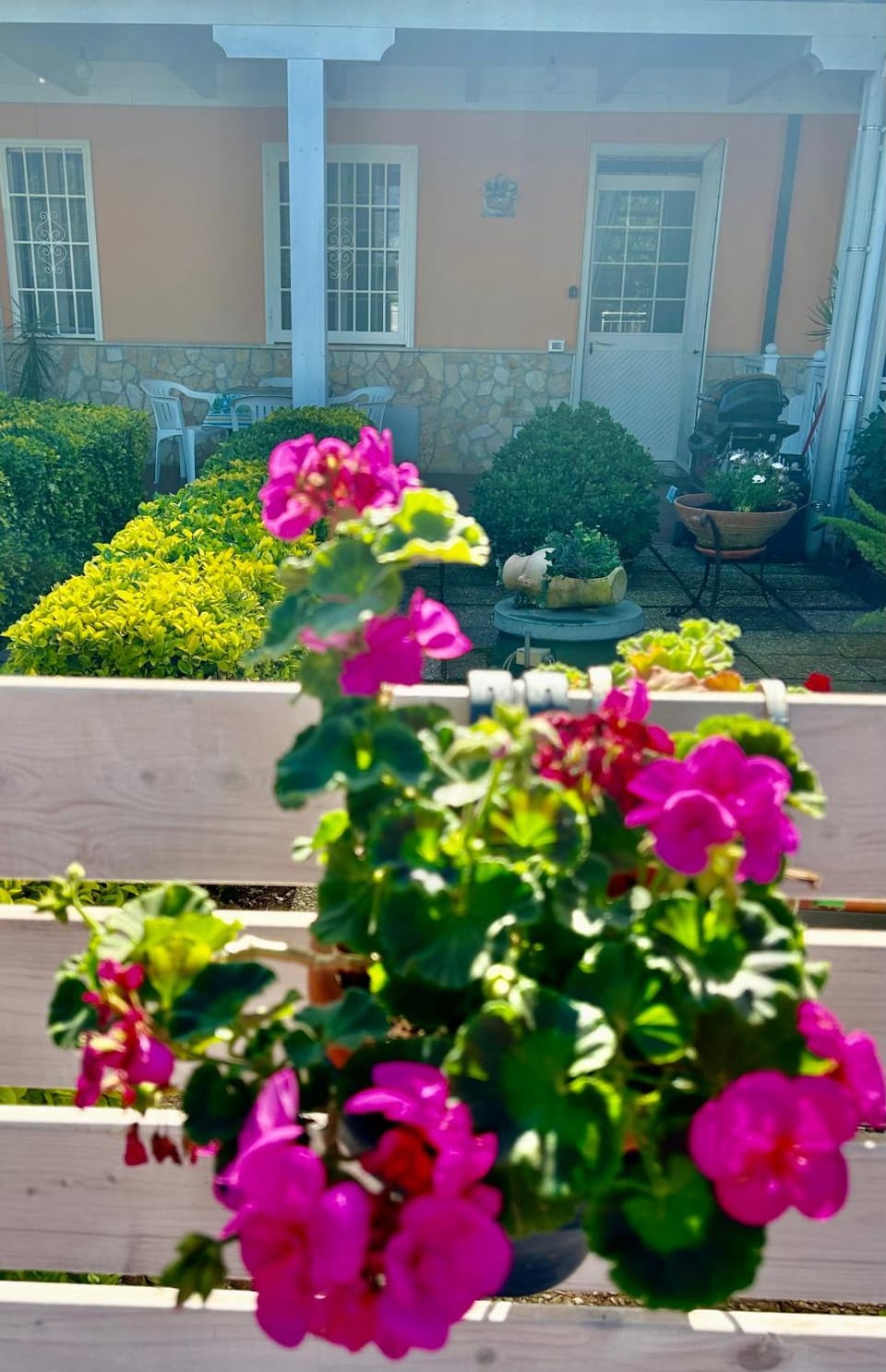 Property building, Spring, Garden