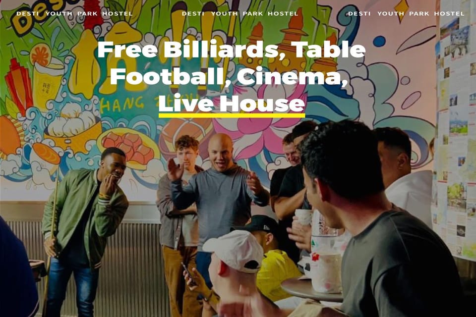 Hangzhou Desti Youth Hostel West Lake-24H Reception& English Service& Cafe& Bar& Luggage Storage& Large Public Area Hostel in Hangzhou