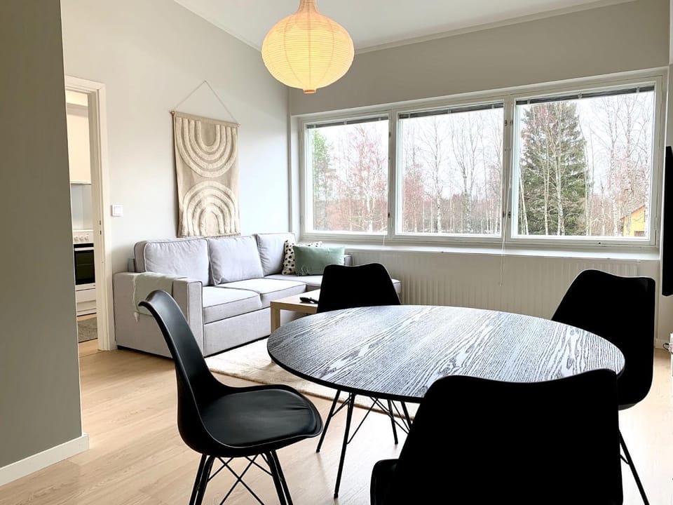 Living room, Seating area, Dining area