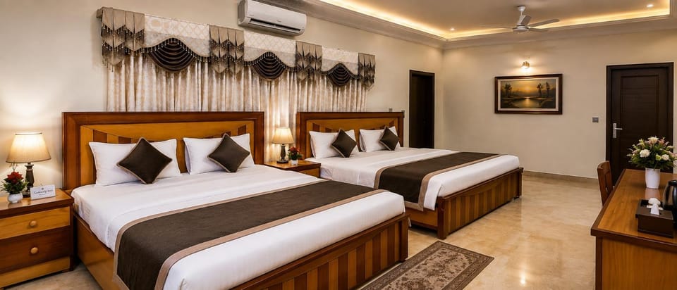 Bed, Bedroom, air conditioner