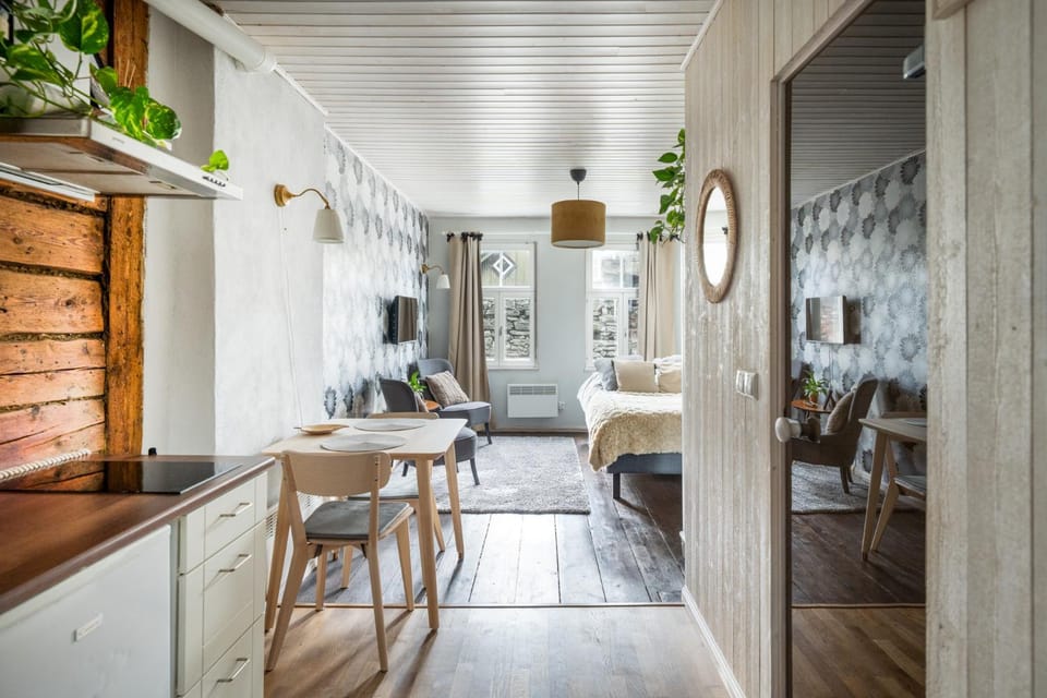 Garden Studio next to Telliskivi & Old Town Apartment in Tallinn