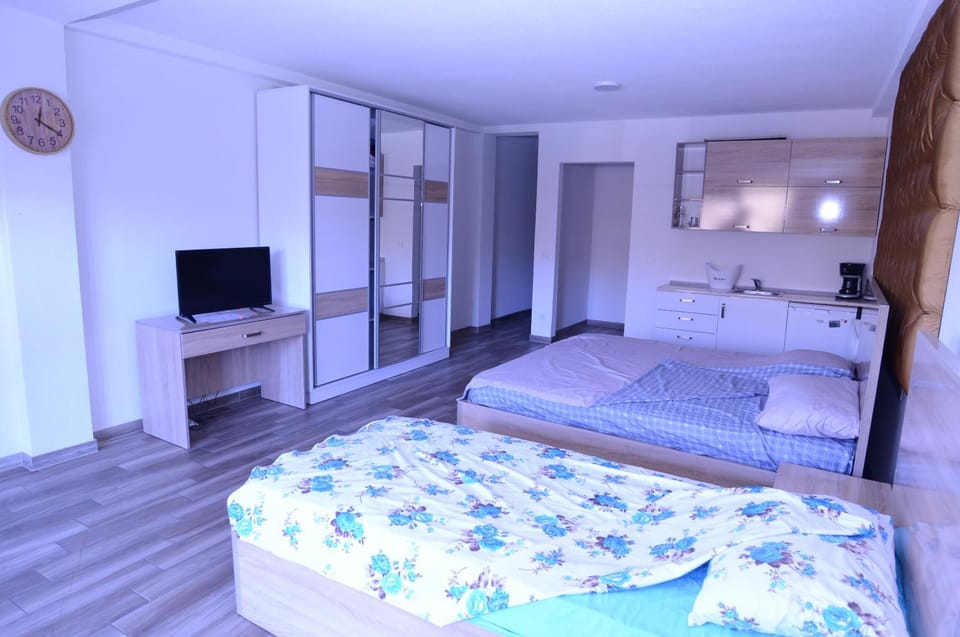 Bed, Kitchen or kitchenette, Photo of the whole room, Bedroom
