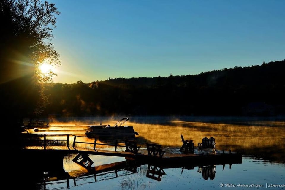 Natural landscape, Lake view, Sunset
