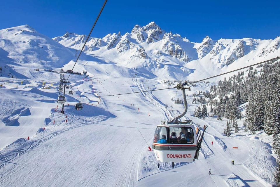 Skiing, Mountain view