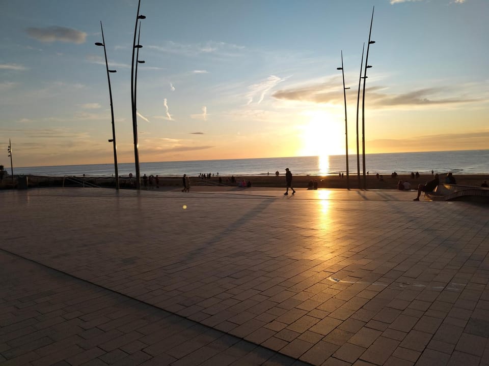 Natural landscape, Sea view, Sunset