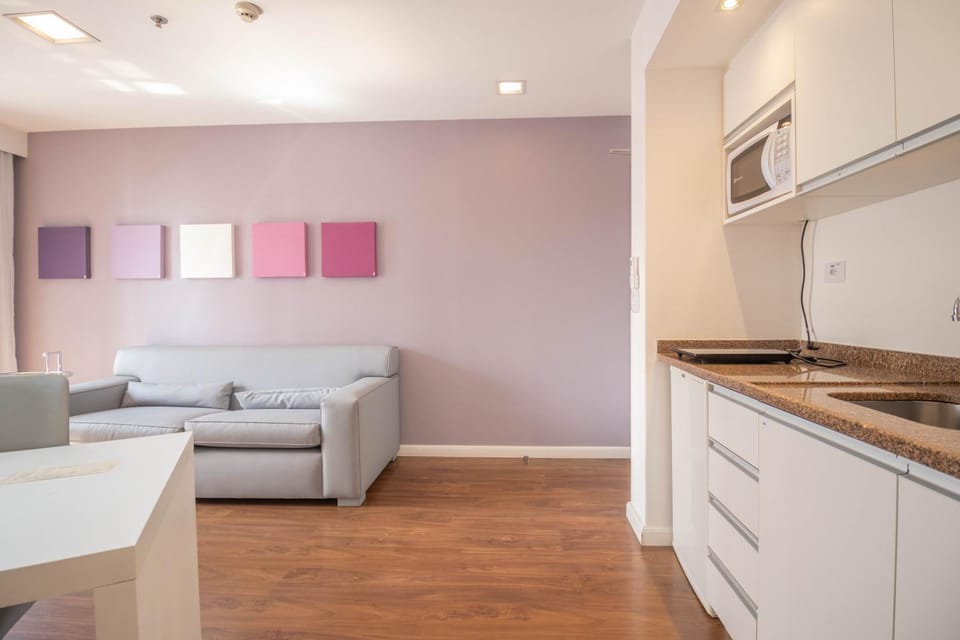 Kitchen or kitchenette, Living room, Decorative detail, microwave, minibar, stove