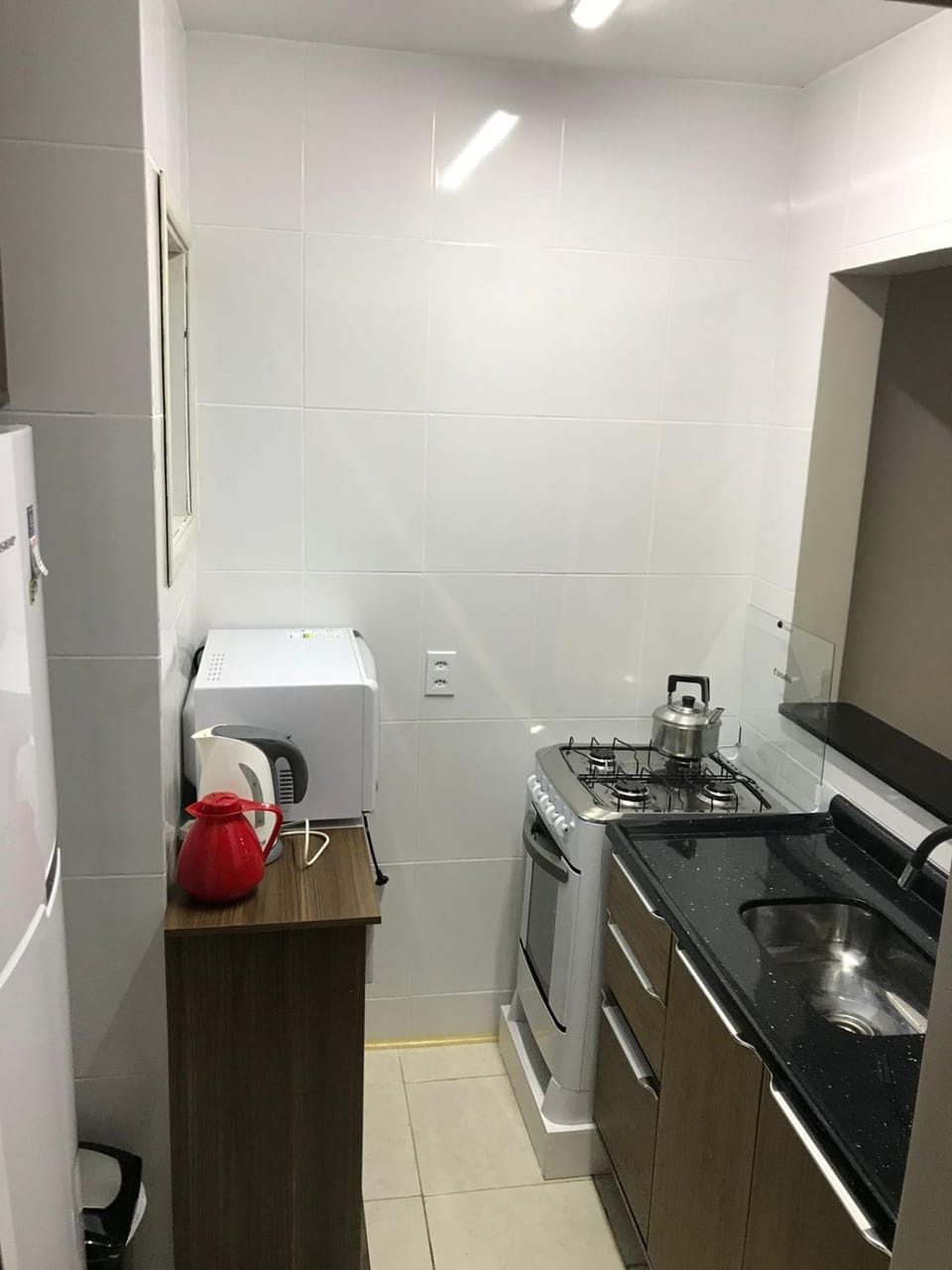 Kitchen or kitchenette, oven, stove, toaster