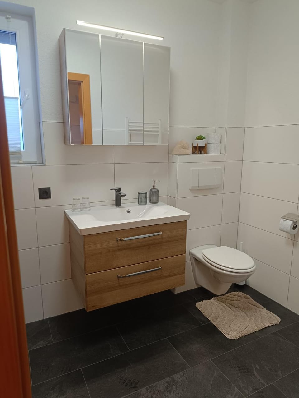 Bathroom, Living room
