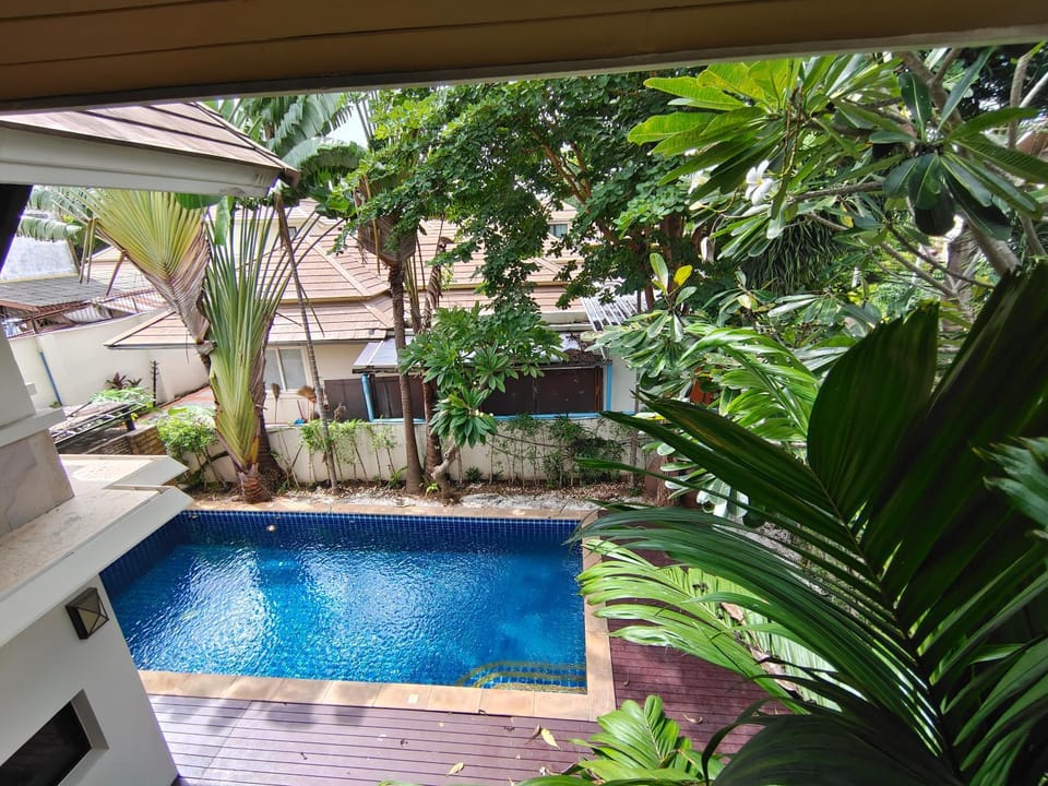 Day, Natural landscape, Garden, Garden view, Pool view, Swimming pool, Swimming pool