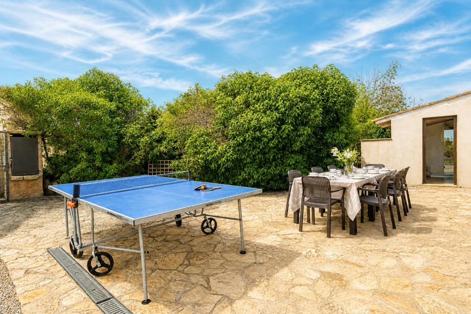 Patio, Day, Table tennis, Dining area