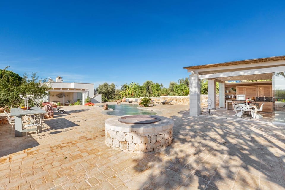 Patio, Garden, Swimming pool