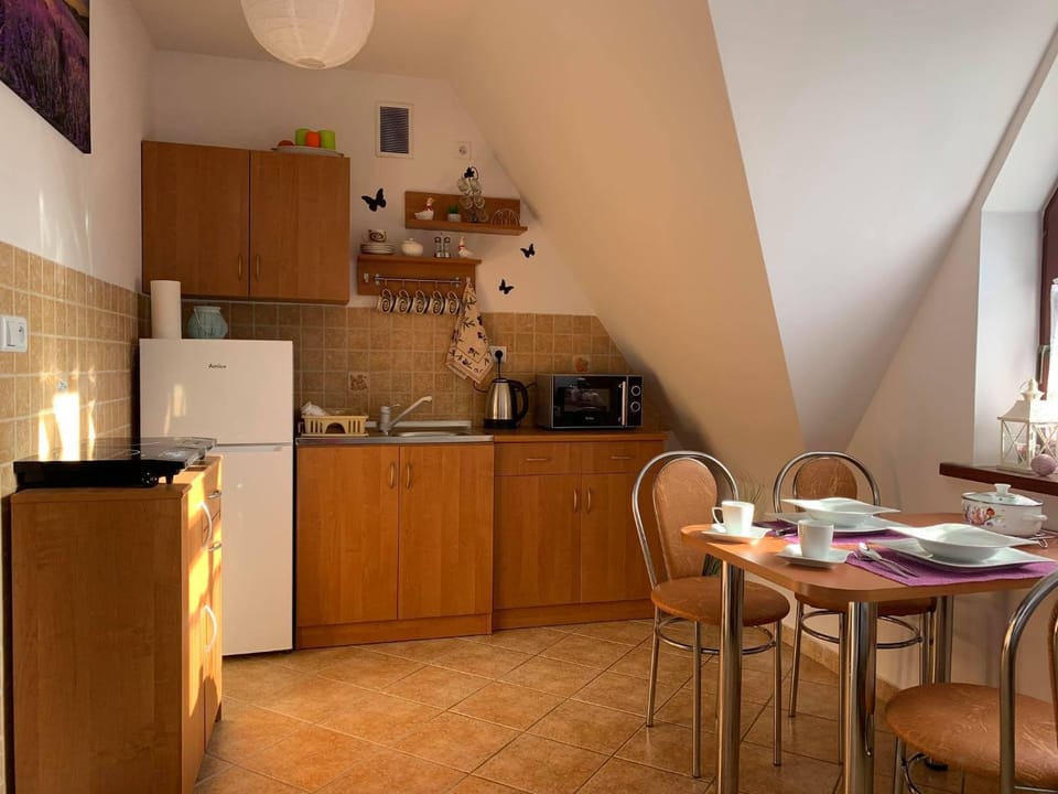 Kitchen or kitchenette, Dining area, minibar, pet friendly