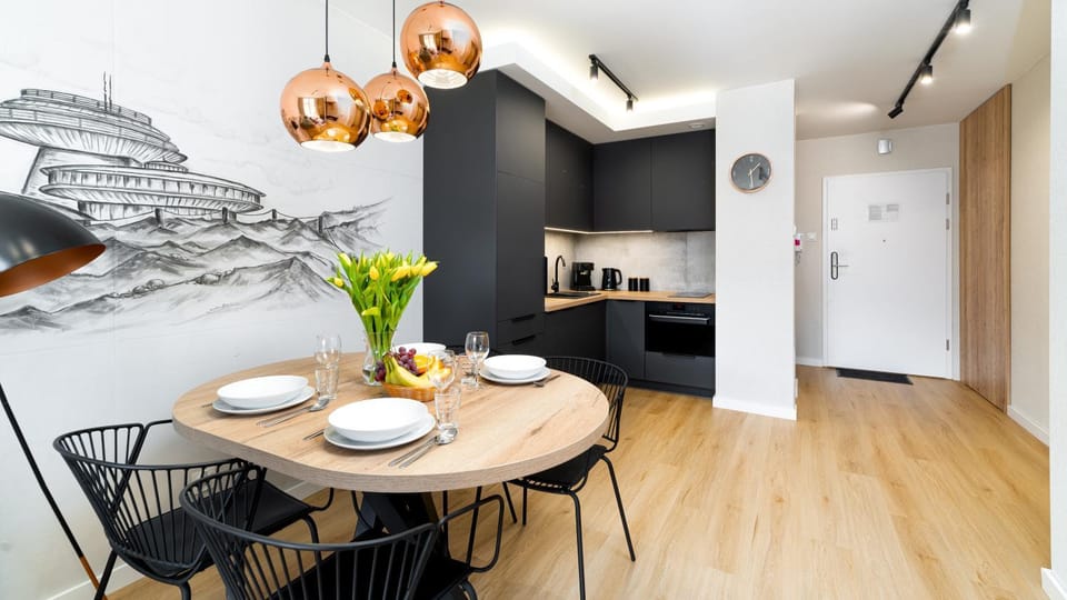 Kitchen or kitchenette, Living room, Seating area, Dining area, minibar, pet friendly, stove
