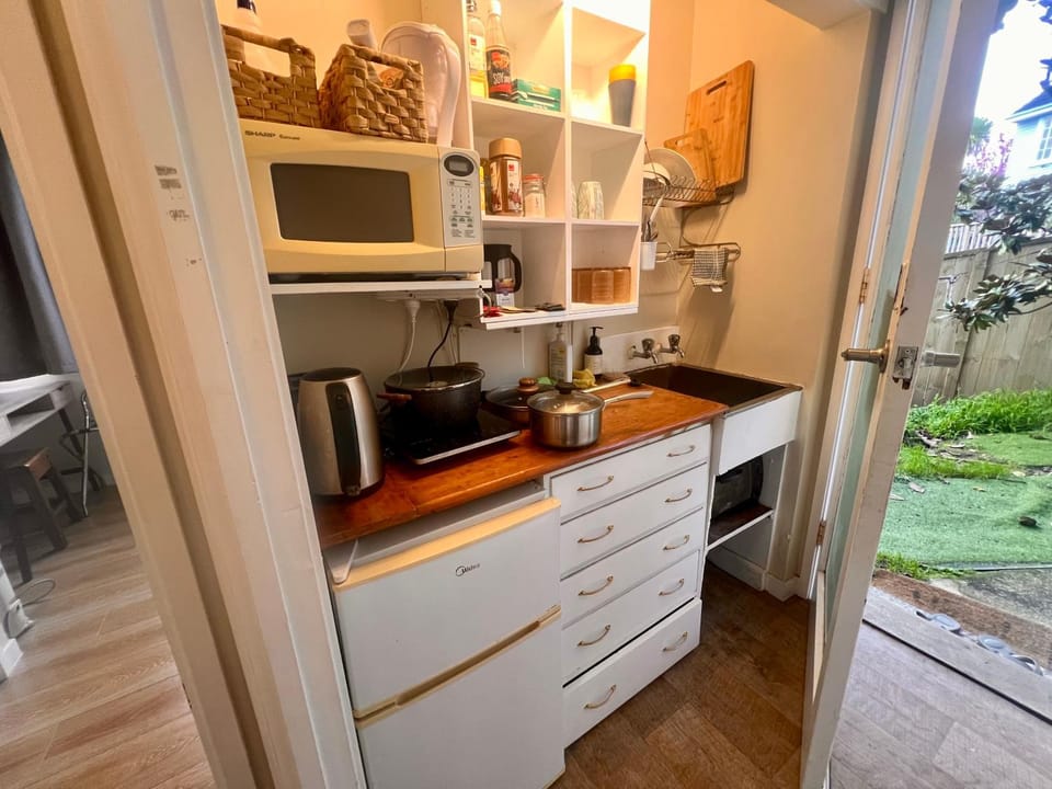 Kitchen or kitchenette, oven, stove
