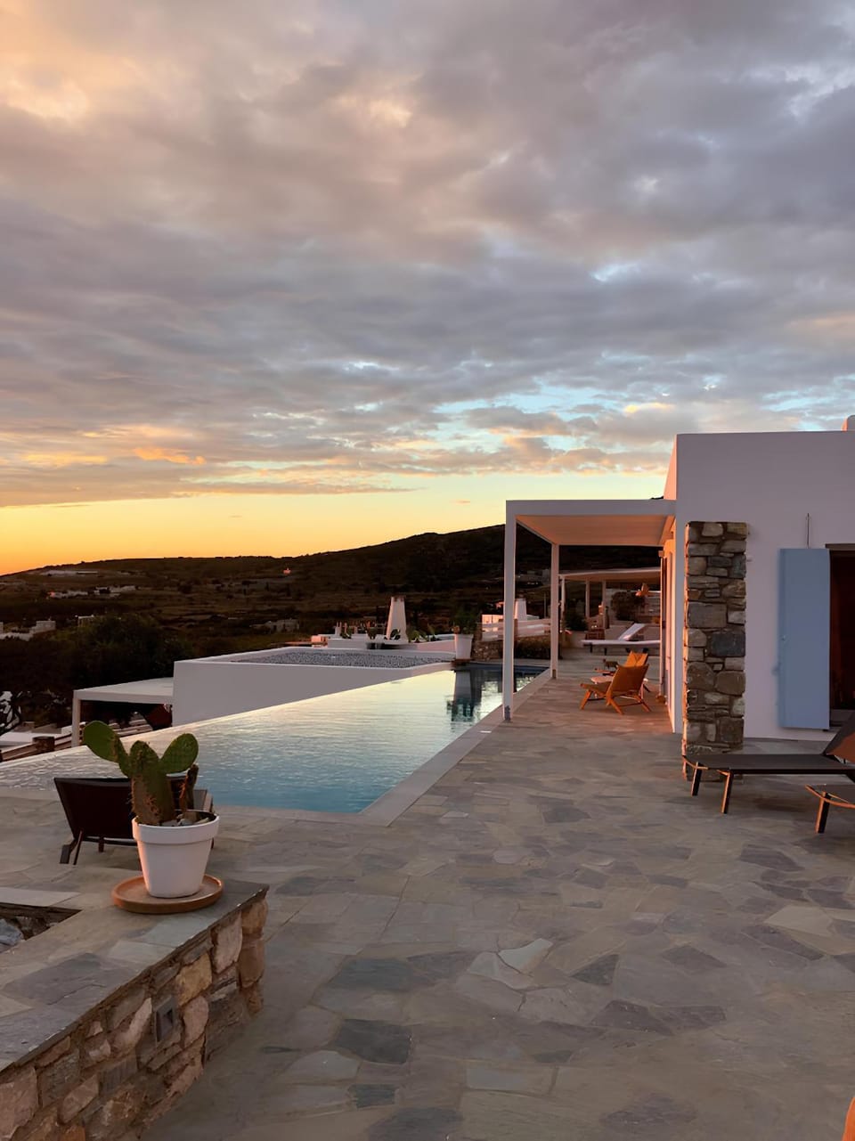 Property building, Living room, Swimming pool