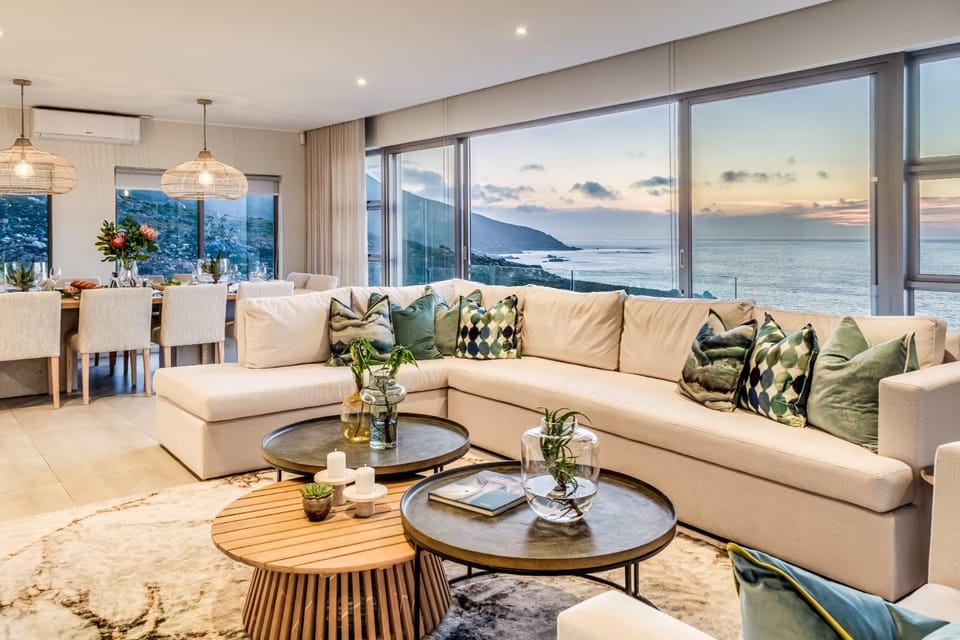 Living room, Seating area, Sea view