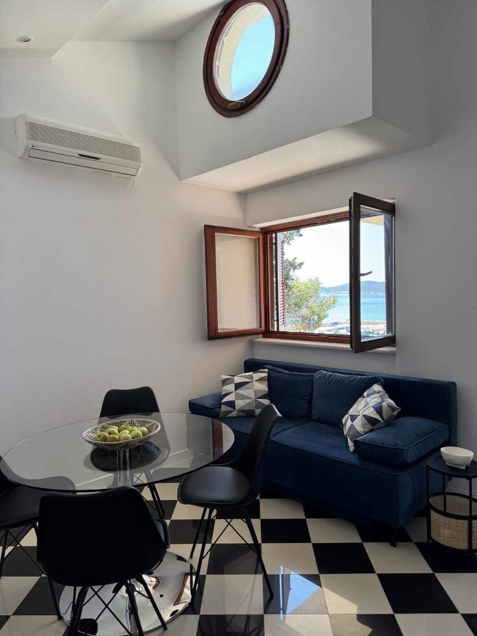 Living room, Seating area, Sea view