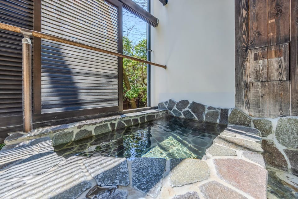 Hot Spring Bath, Photo of the whole room, Open Air Bath