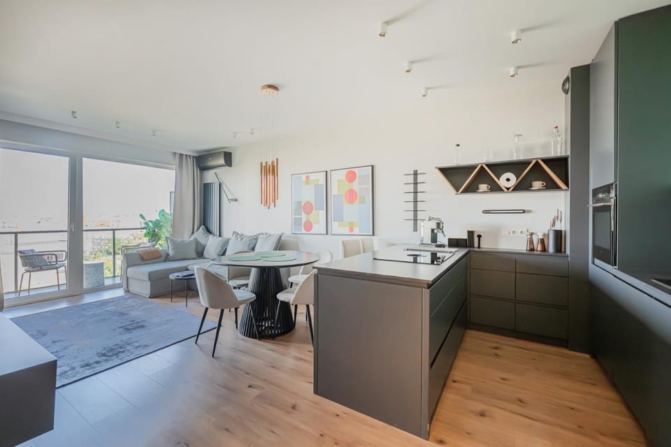 Kitchen or kitchenette, Living room, Seating area, Dining area, dishwasher, pet friendly, stove
