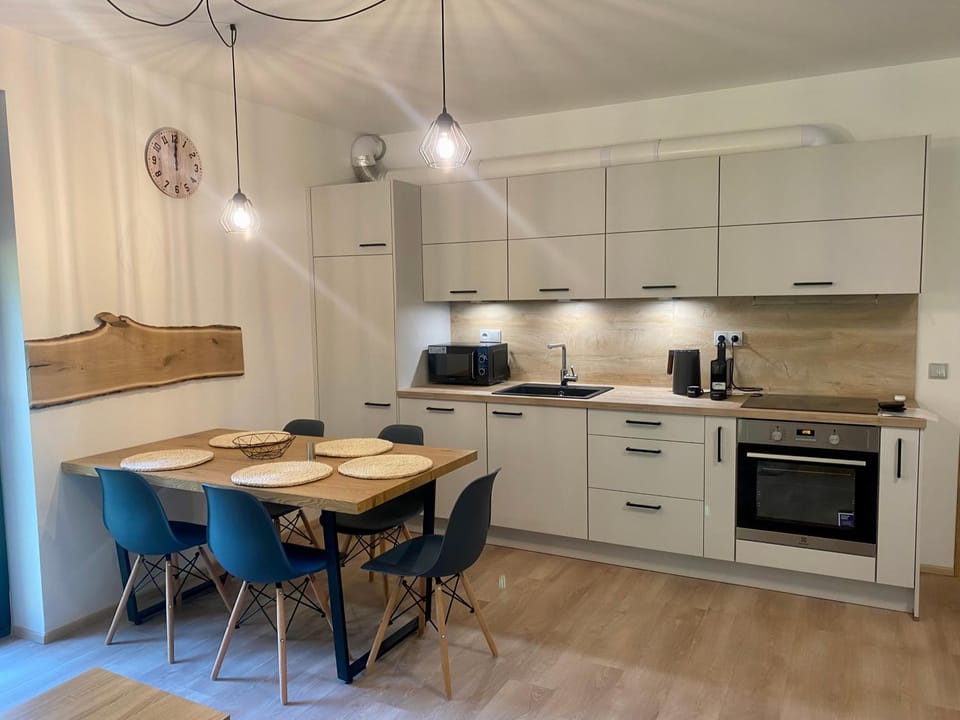 Coffee/tea facilities, Kitchen or kitchenette, Dining area, dishwasher, minibar, pet friendly, stove, toaster