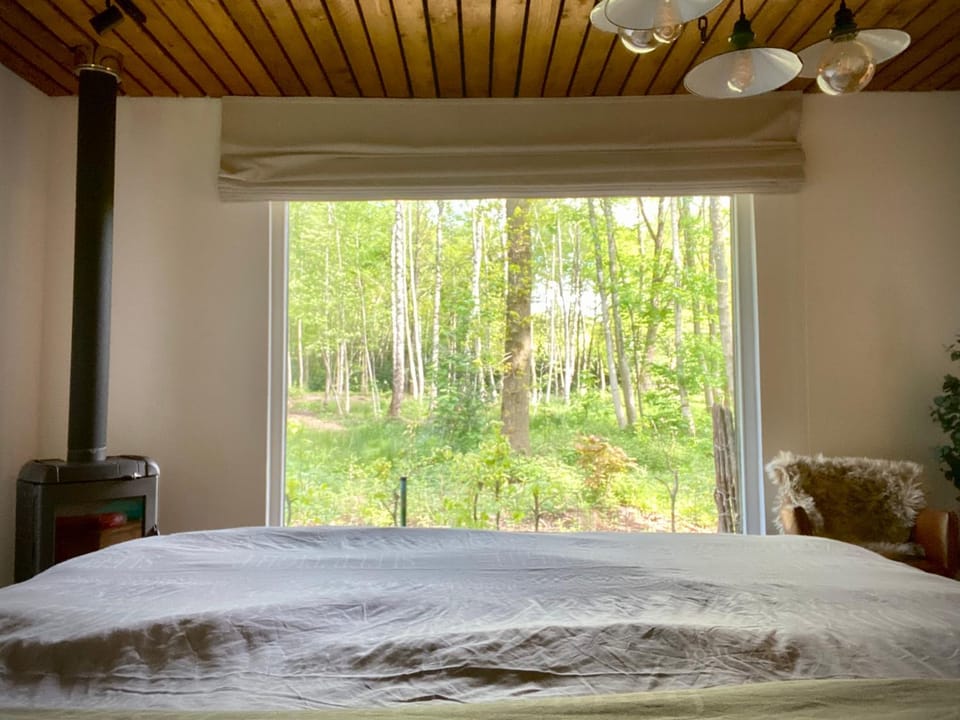 Bed, Natural landscape, Bedroom