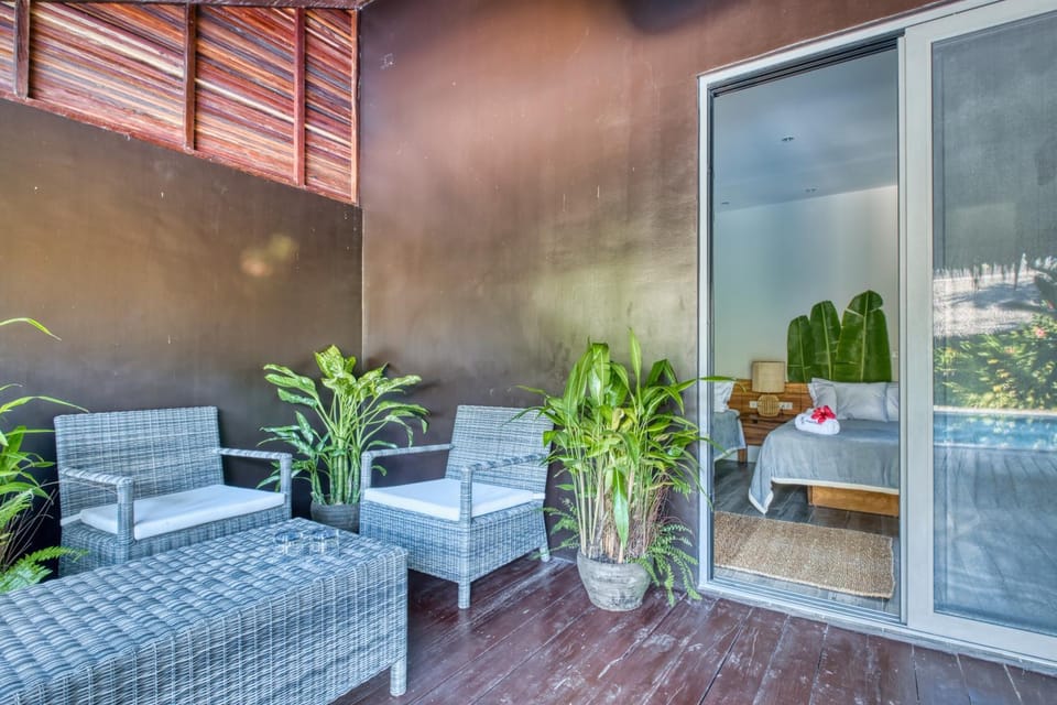 Patio, Seating area, Garden view