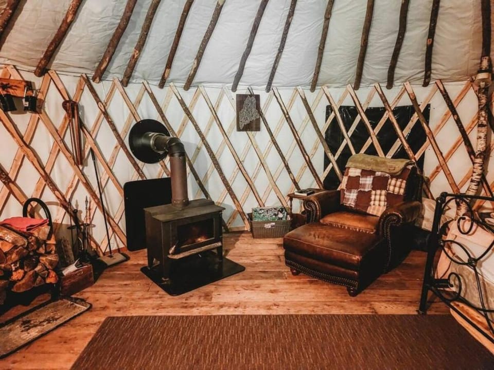 Rufus III Yurt on the river Luxury tent in Brownfield