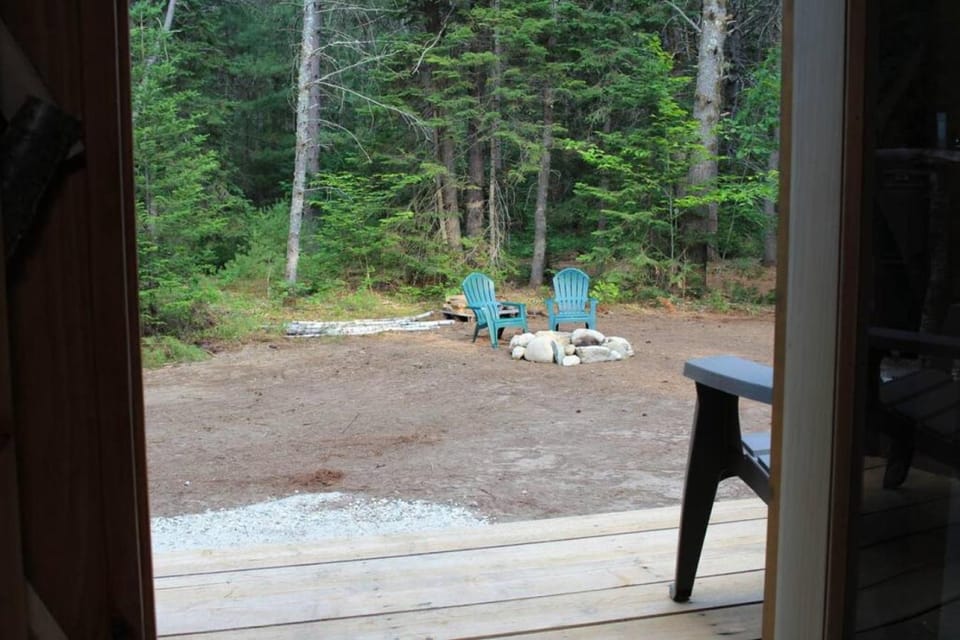 Allie Mae Yurt nestled in the woods Luxury tent in Brownfield