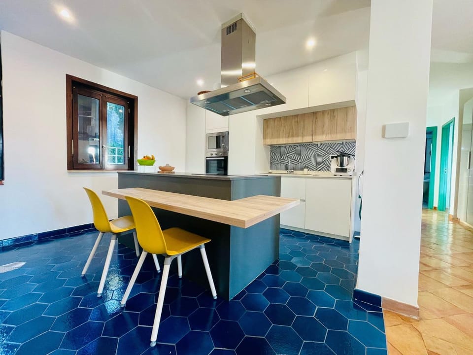 Kitchen or kitchenette, minibar, stove