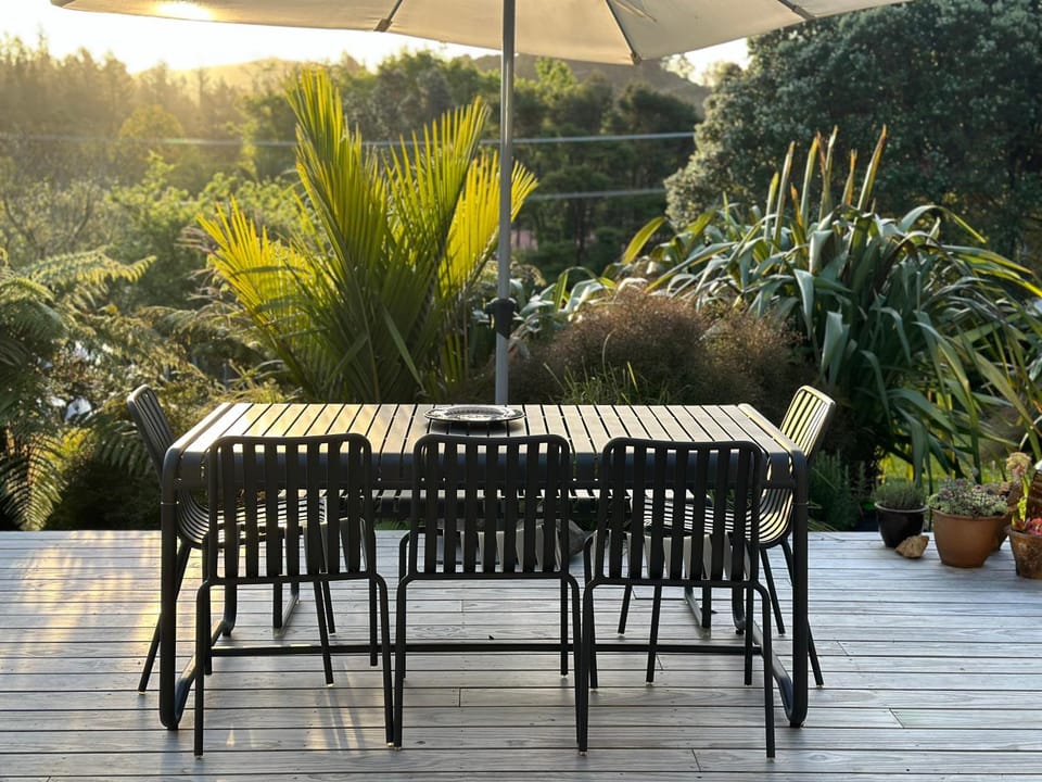 Garden, View (from property/room), Balcony/Terrace, Dining area, Garden view, Sunset
