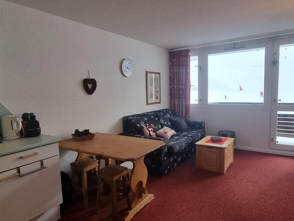 Studio confortable, pied des pistes, balcon sud Apartment in Mâcot-la-Plagne